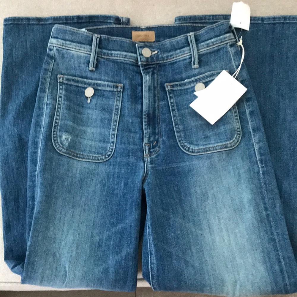 NEW MOTHER Maverick Wide Leg Jeans 26